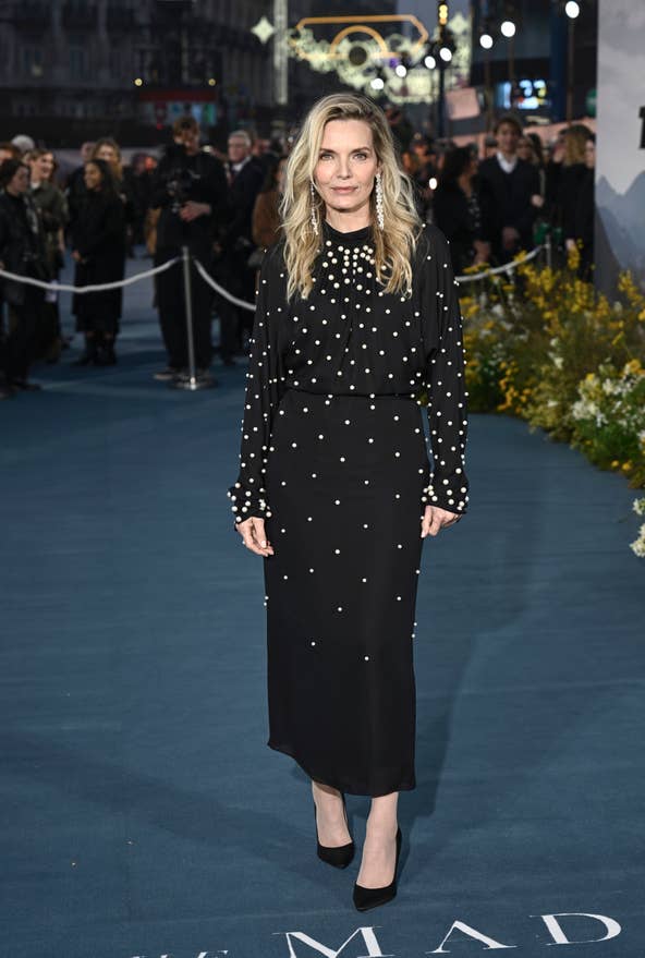 <p style="margin: 0px;">Michelle Pfeiffer attends the premiere of "The Madison" in London on March 4, 2026.</p>