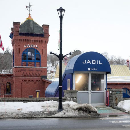 The entrance to Jabil at the corner of Union and High streets in Clinton.