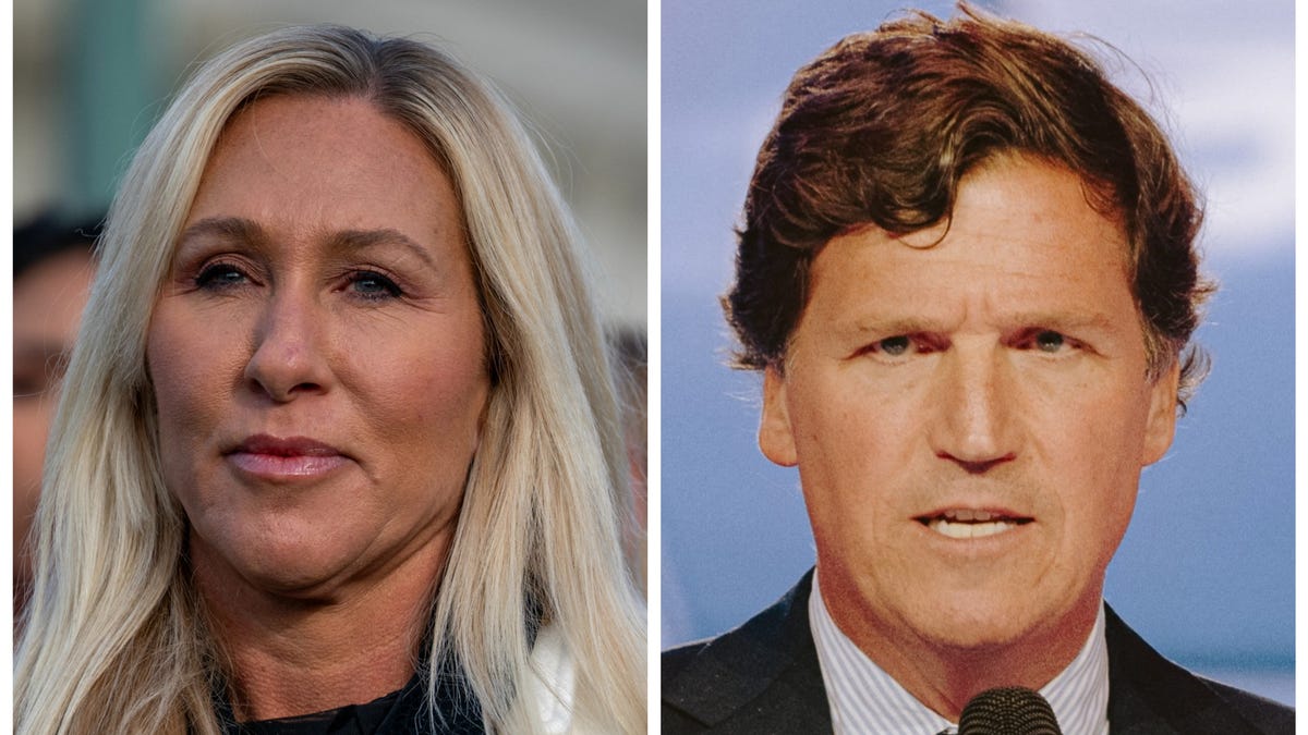Marjorie Taylor Greene says Tucker Carlson 'would beat Trump' in 2028