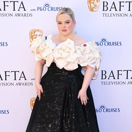 Nicola Coughlan attends the 2025 BAFTA Television Awards at The Royal Festival Hall on May 11, 2025, in London.