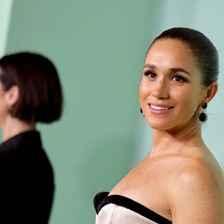 Meghan, Duchess of Sussex, attends the Annual Fifteen Percent Pledge Fundraising Gala on Feb. 7, 2026, in Los Angeles.
