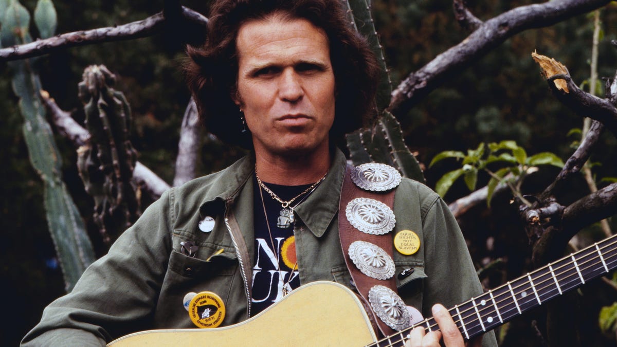Revisit Country Joe McDonald's career, starting with Woodstock