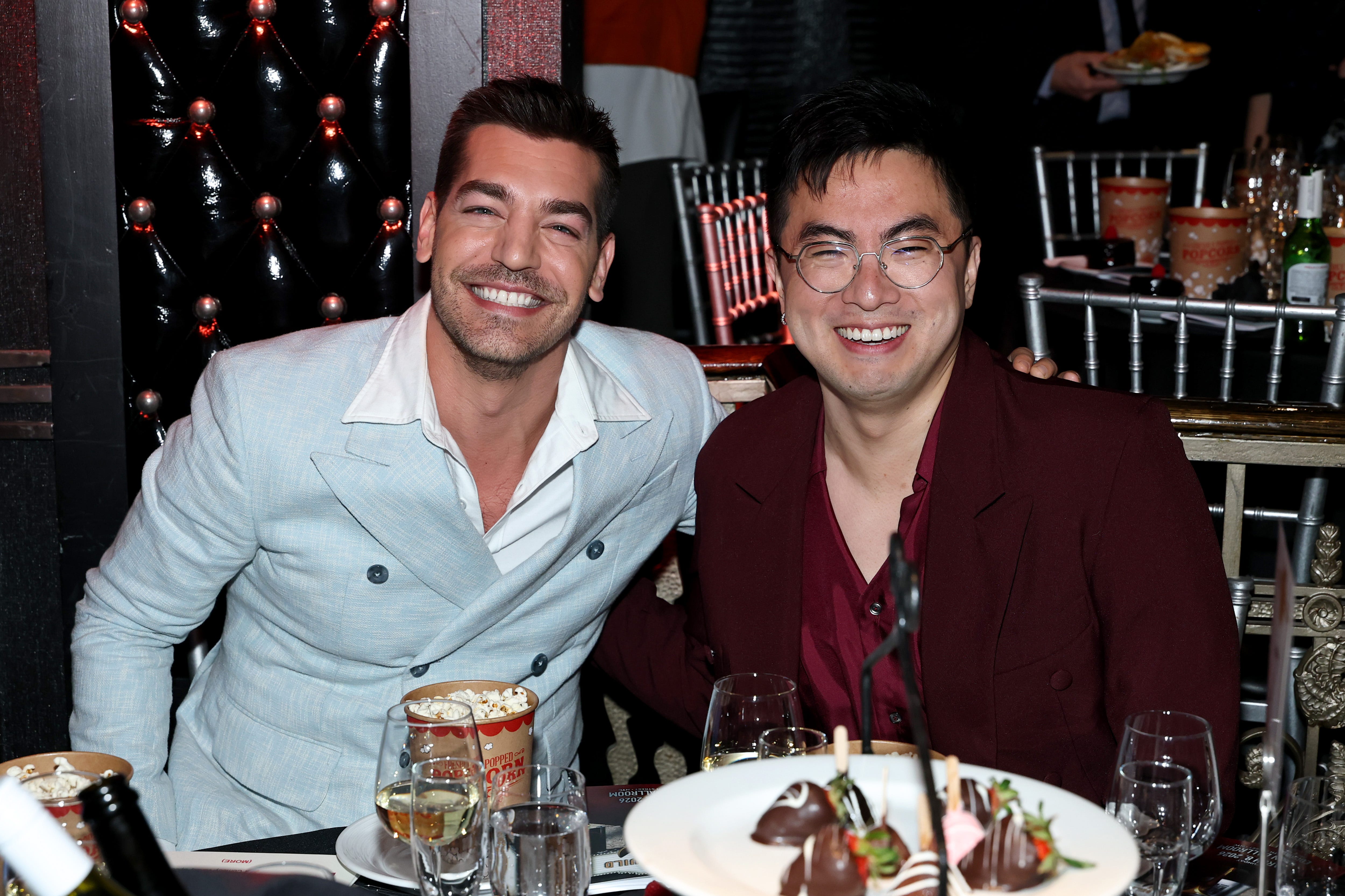 <p style="margin: 0px;">Matt Rogers, left, and Bowen Yang </p>