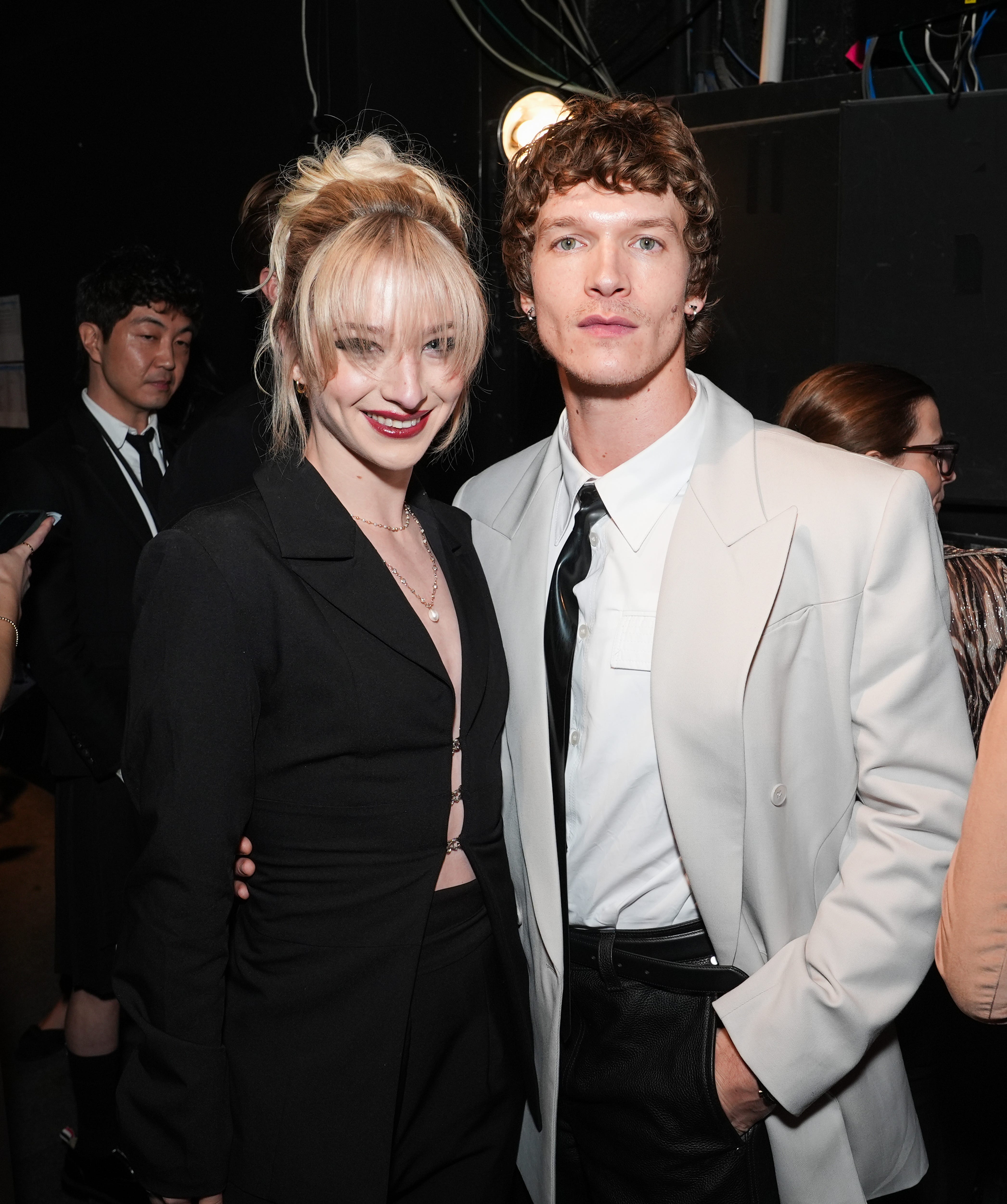 <p style="margin: 0px;">Amber Glenn, left, and Connor Storrie attend the GLAAD Media Awards on March 5, 2026, in Beverly Hills, California. </p>