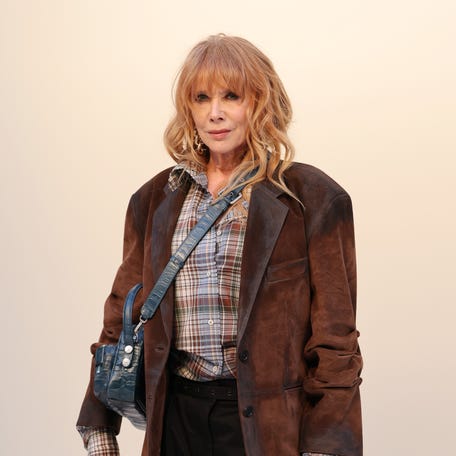 Rosanna Arquette attends the Acne Studios womenswear fall/winter 2026-2027 show as part of Paris Fashion Week on March 4, 2026.