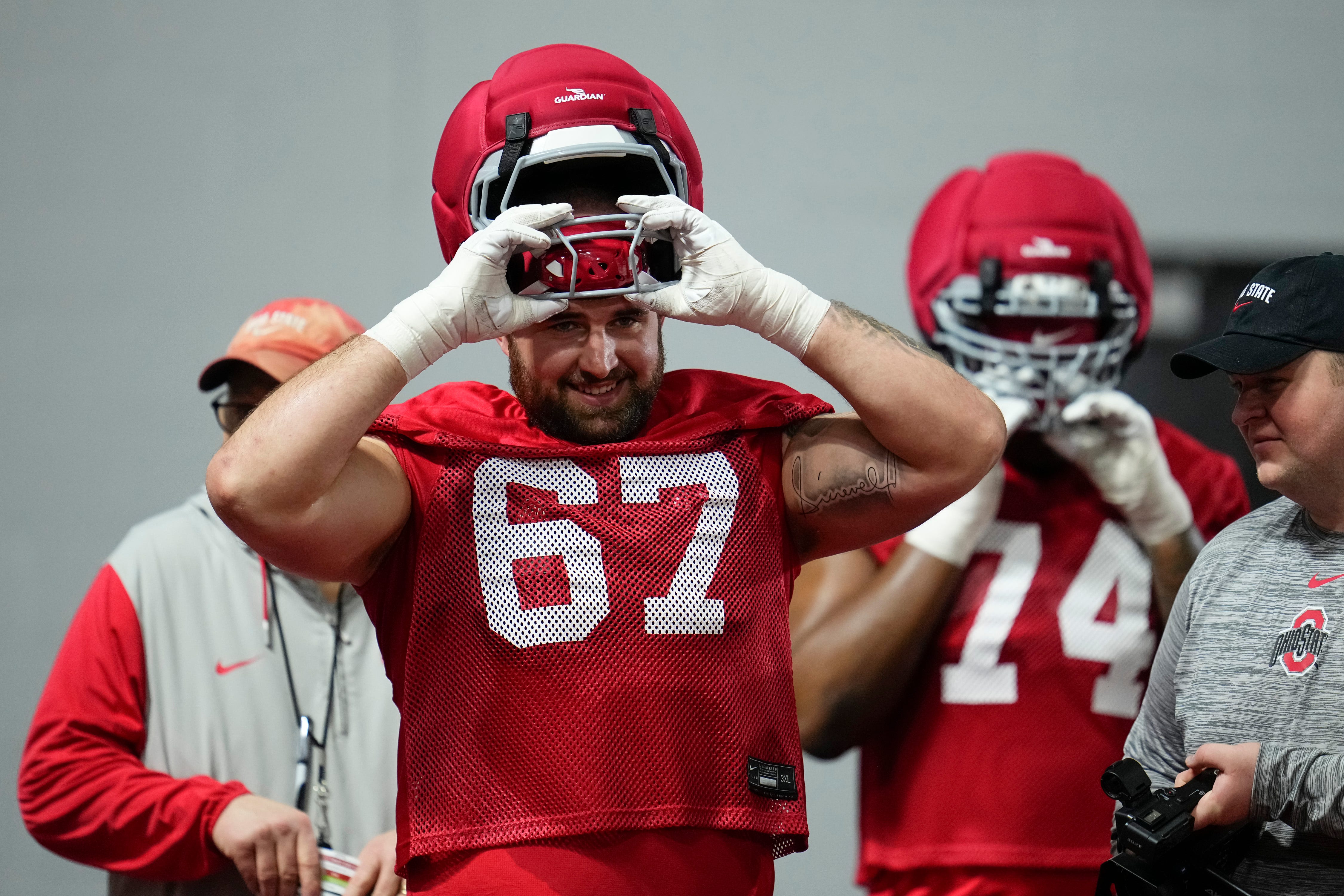 Ohio State football’s Austin Siereveld, Phillip Daniels out for rest of spring