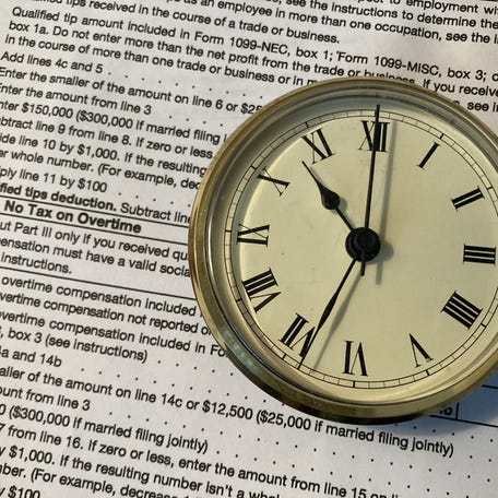 The tax break is labeled "No Tax on Overtime" on Schedule 1-A, the new form for claiming a deduction on overtime pay earned in 2025. The maximum annual deduction for overtime pay is $12,500 for singles and $25,000 for a married couple filing jointly.