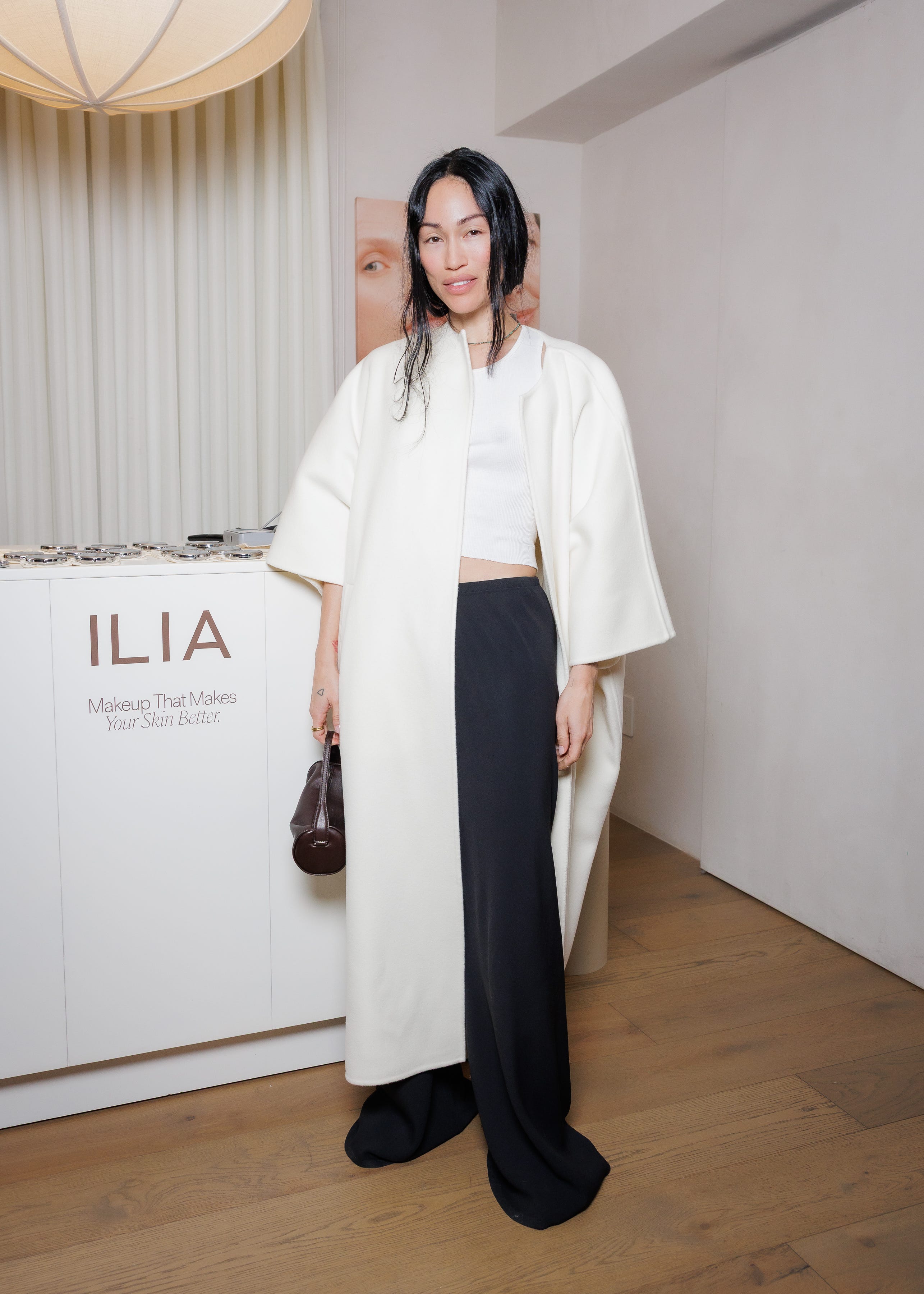 <p style="margin: 0px;">Stephanie Suganami attends an ILIA Beauty event in Los Angeles. </p>