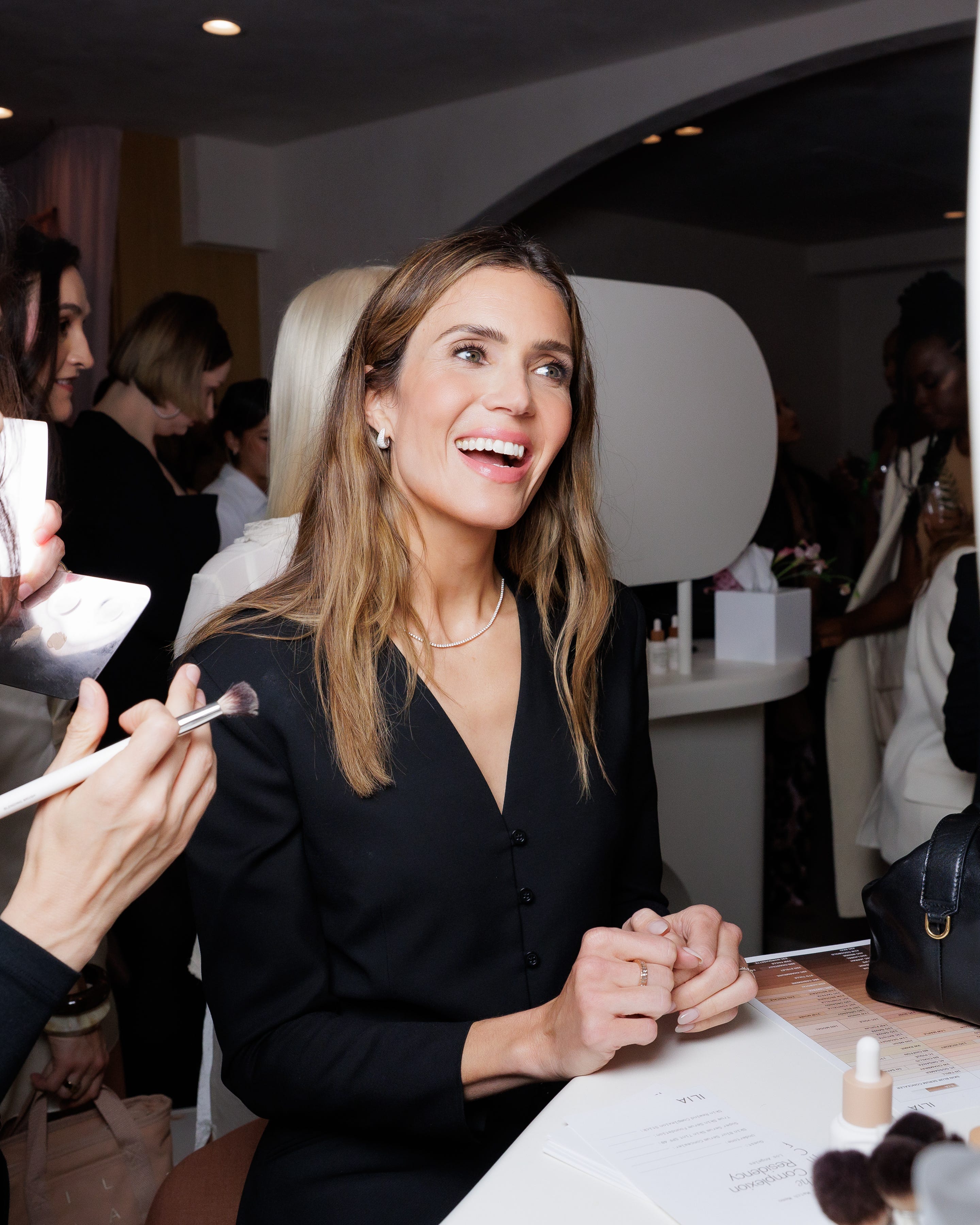 <p style="margin: 0px;">Mandy Moore attends an ILIA Beauty event in Los Angeles.</p>