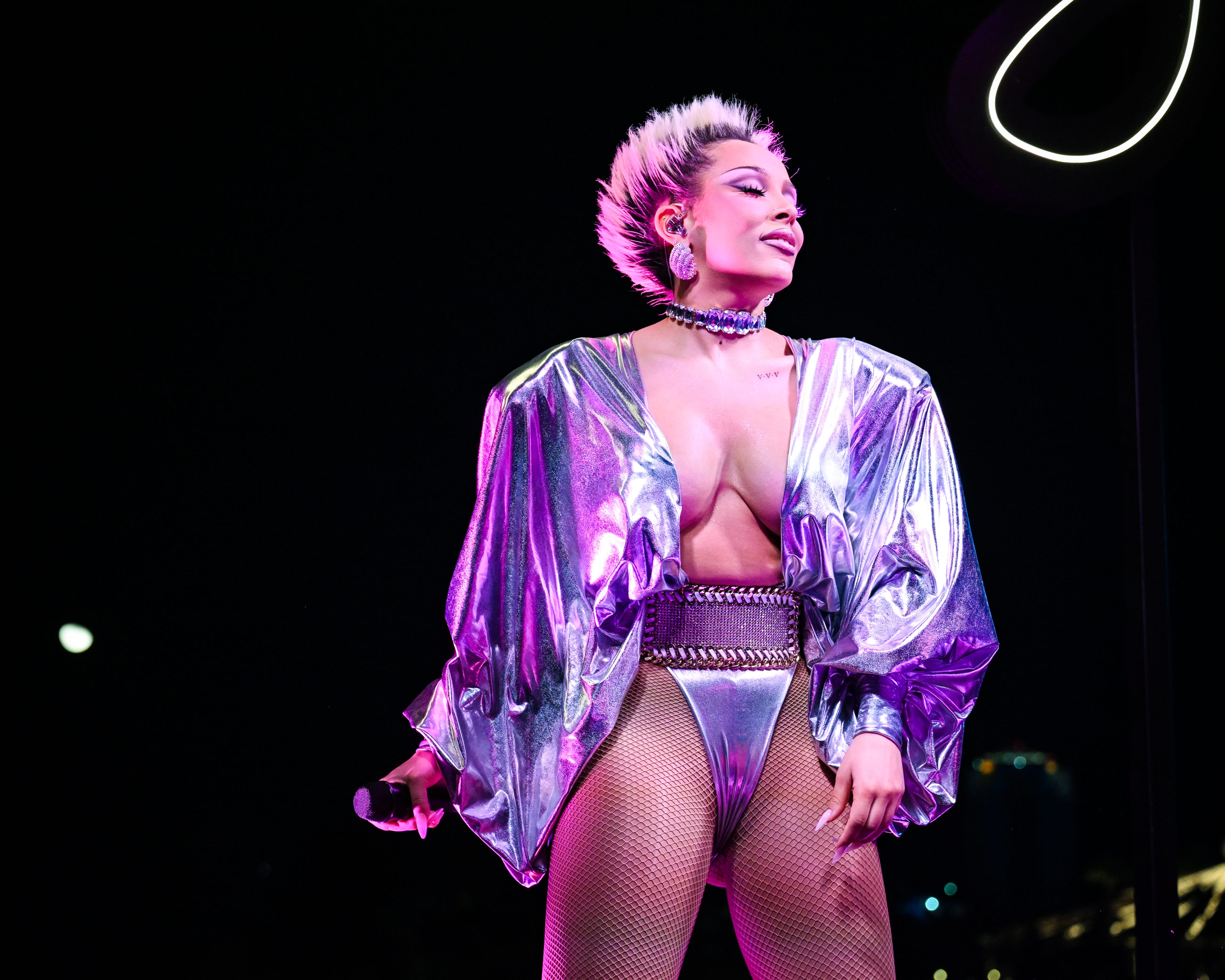 <p style="margin: 0px;">Doja Cat performers during the Zero Bond preview weekend in Las Vegas. </p>