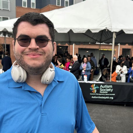 A provided photo of Alexander LaMorie on Nov. 5, 2025, the day a ribbon cutting ceremony was held at the Patuxent Commons apartment complex in Columbia, Maryland.