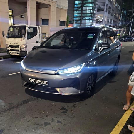 My first experience riding inside a BYD, the fastest-growing new vehicle brand in Singapore.
