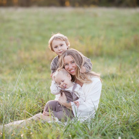 Michaela Bardossas, a MAHA Mom from Ashville, North Carolina with her two sons