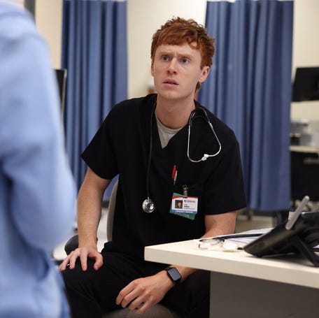 SATURDAY NIGHT LIVE -- Episode 1899 -- Pictured: Ben Marshall during "The "New Pitt" sketch on Saturday, March 14, 2026 -- (Photo by: Nora Rockwell/NBC)