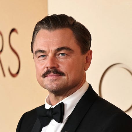 Leonardo DiCaprio poses on the red carpet during the Oscars arrivals at the 98th Academy Awards in Hollywood on March 15, 2026.