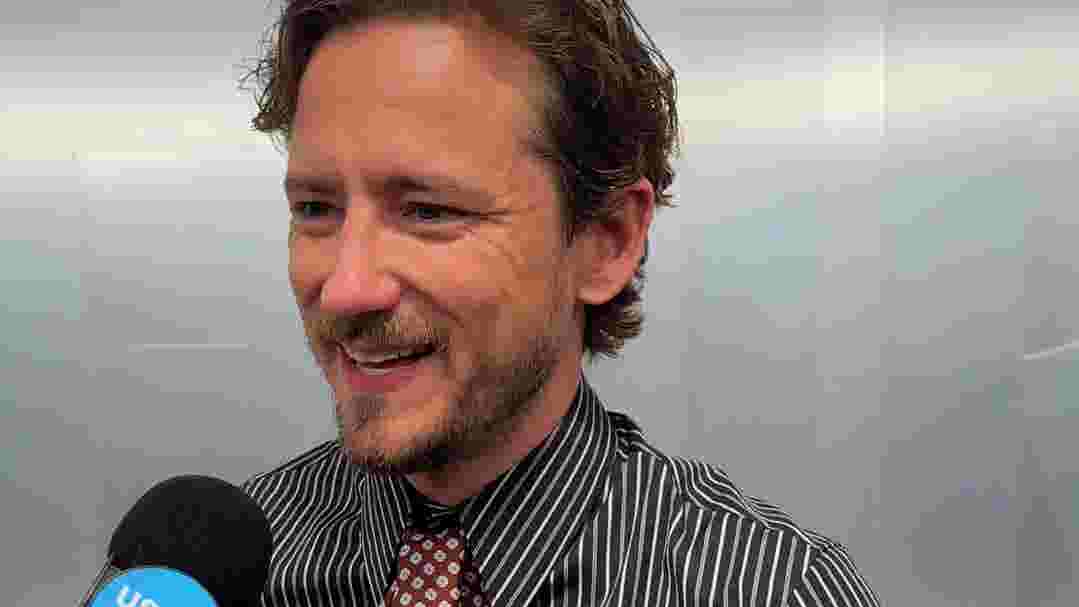 Lewis Pullman heads to Vanity Fair after party