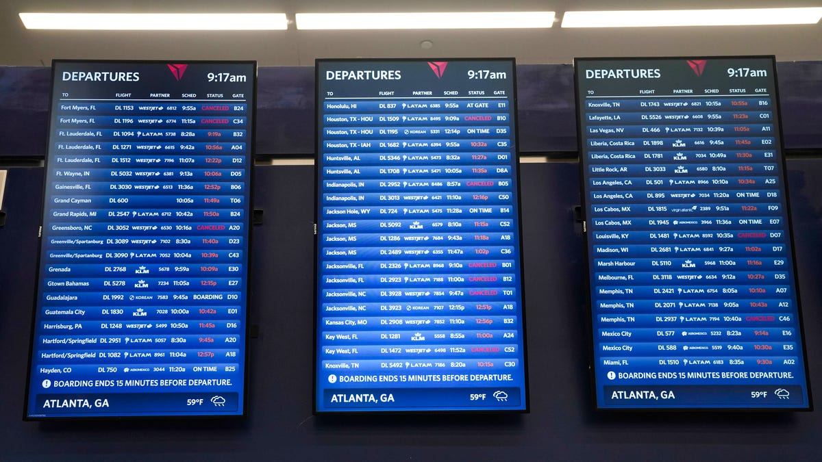 Storm cancels 3,000+ flights as long TSA lines snarl airports