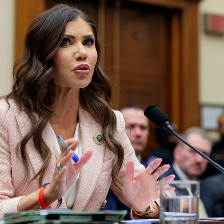 U.S. Secretary of Homeland Security Kristi Noem testifies before the House Judiciary Committee in the Rayburn House Office Building on March 4, 2026 in Washington, DC.