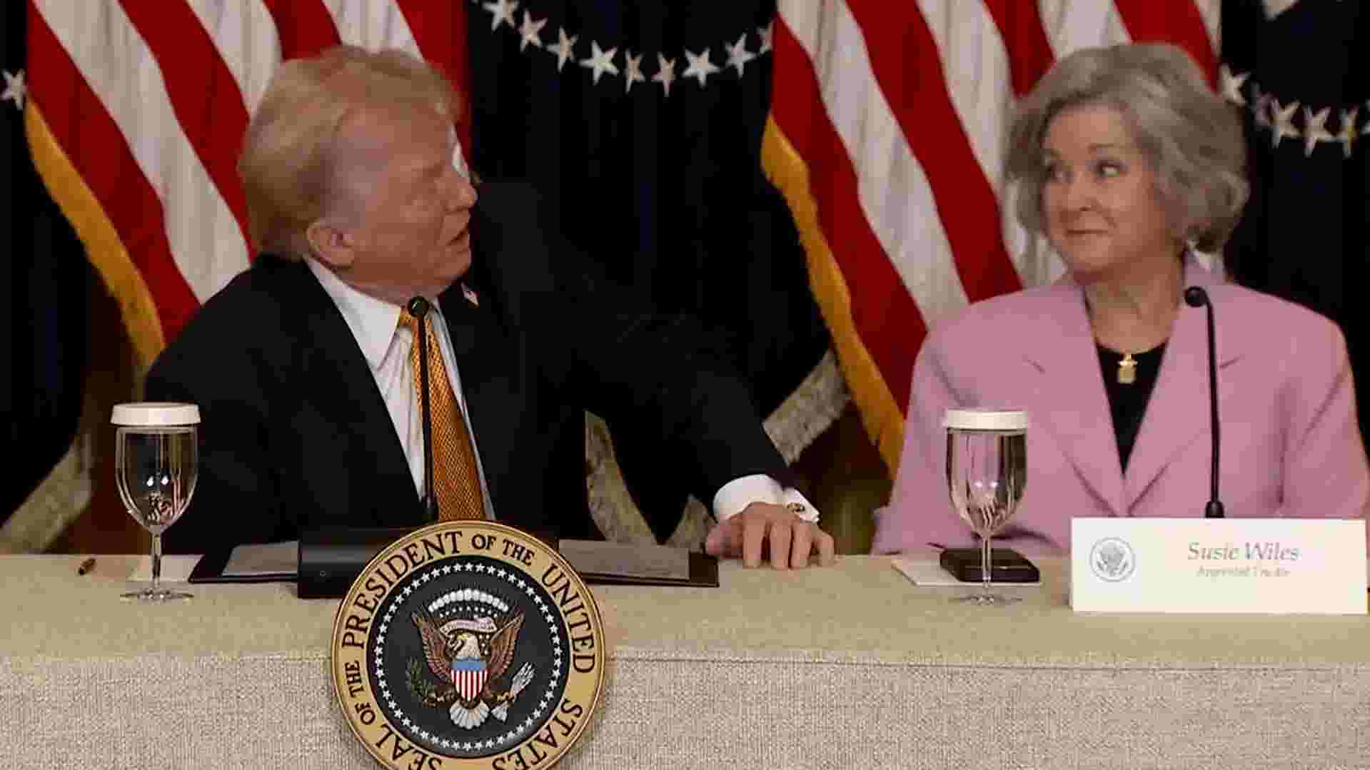 Trump comments on Susie Wiles breast cancer diagnosis