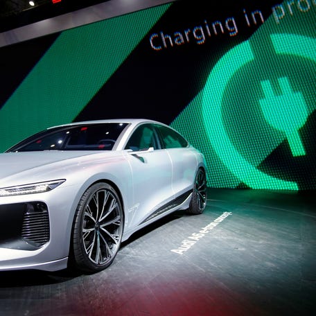 The Audi A6 e-tron concept electric vehicle. REUTERS/Aly Song