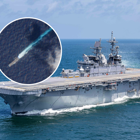 The U.S. amphibious assault ship, USS Tripoli, is reportedly headed toward the Middle East.