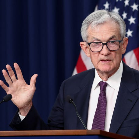 U.S. Federal Reserve Chair Jerome Powell holds a press conference following a two-day meeting of the Federal Open Market Committee (FOMC), at the Federal Reserve in Washington, D.C., U.S., March 18, 2026. REUTERS/Kevin Lamarque