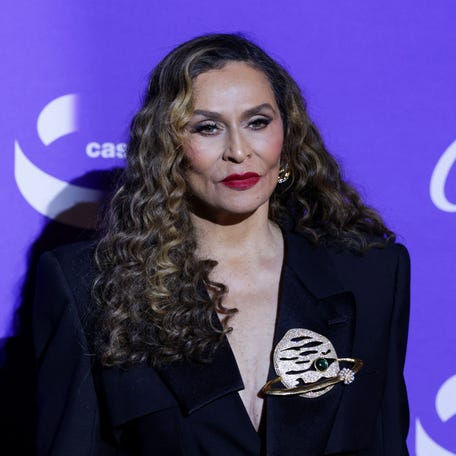 Tina Knowles attends CARES For the Love of Our Children Gala in New York City, U.S., March 6, 2025.