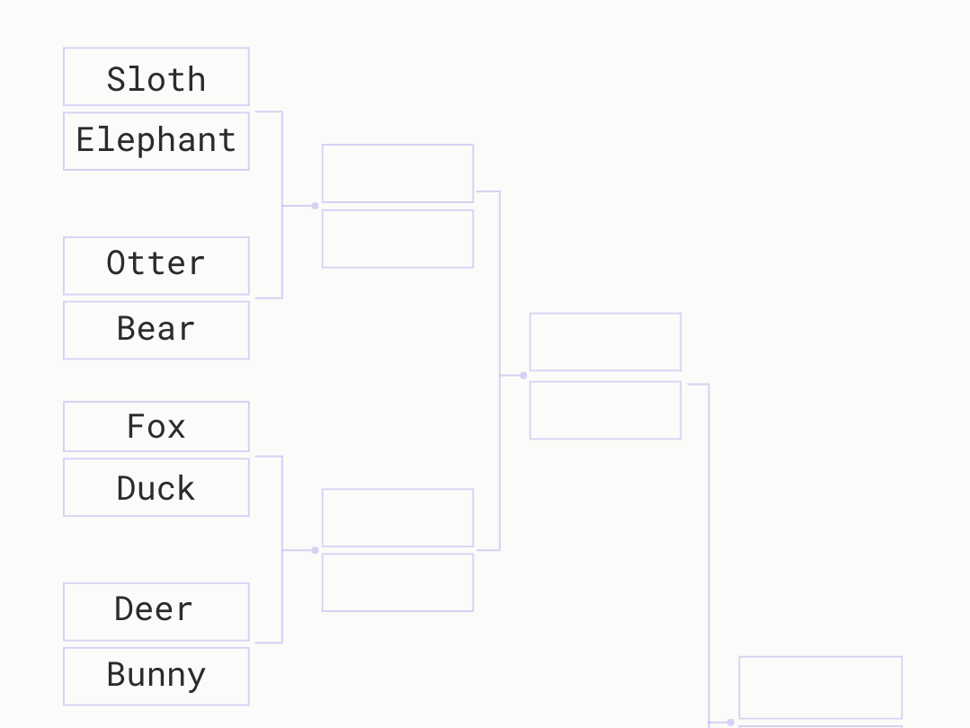 Choose your winner in the cute baby animals March Madness bracket