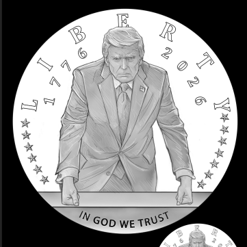 The Commission of Fine Arts approved the design for a 24 karat gold commemorative coin featuring the image of President Donald Trump for the nation's 250th anniversary.