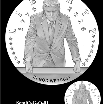 The Commission of Fine Arts approved the design for a 24 karat gold commemorative coin featuring the image of President Donald Trump for the nation's 250th anniversary.