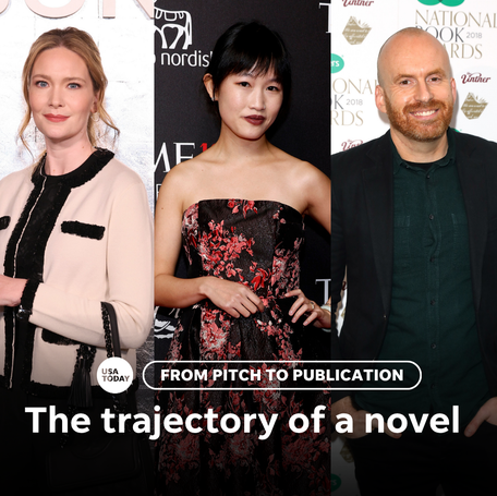 (From left to right) Novelists Ocean Vuong, Sarah J. Maas, Rebecca F. Kuang, Matt Haig, Taylor Jenkins Reid.
