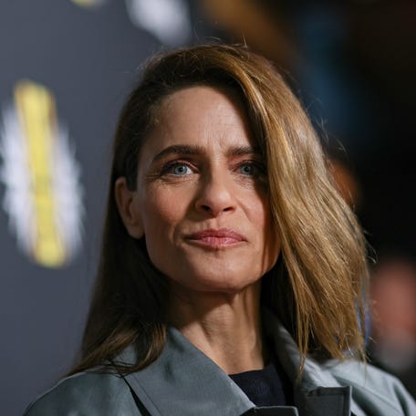 Amanda Peet attends the AFI FEST 2025 Presented By Canva "Fantasy Life" Screening at TCL Chinese 6 Theatres on Oct. 25, 2025, in Hollywood, California.