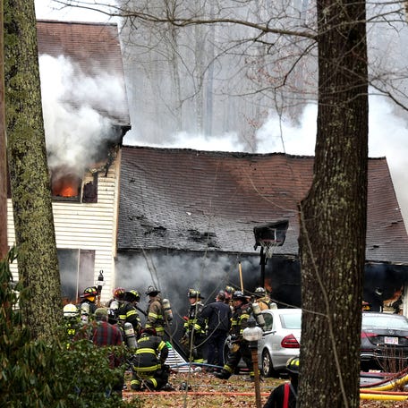 Fire hits house on Ragged Hill Road in West Brookfield.