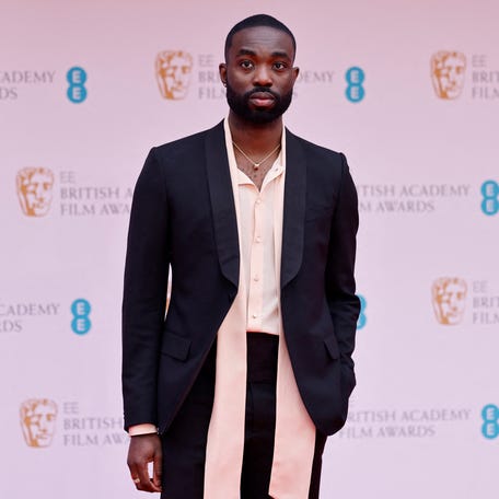 Paapa Essiedu attends the British Academy Film Awards in London on March 13, 2022.