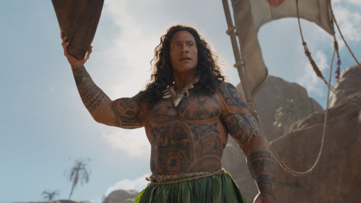 'Moana' reveals first look at Dwayne Johnson's live-action Maui