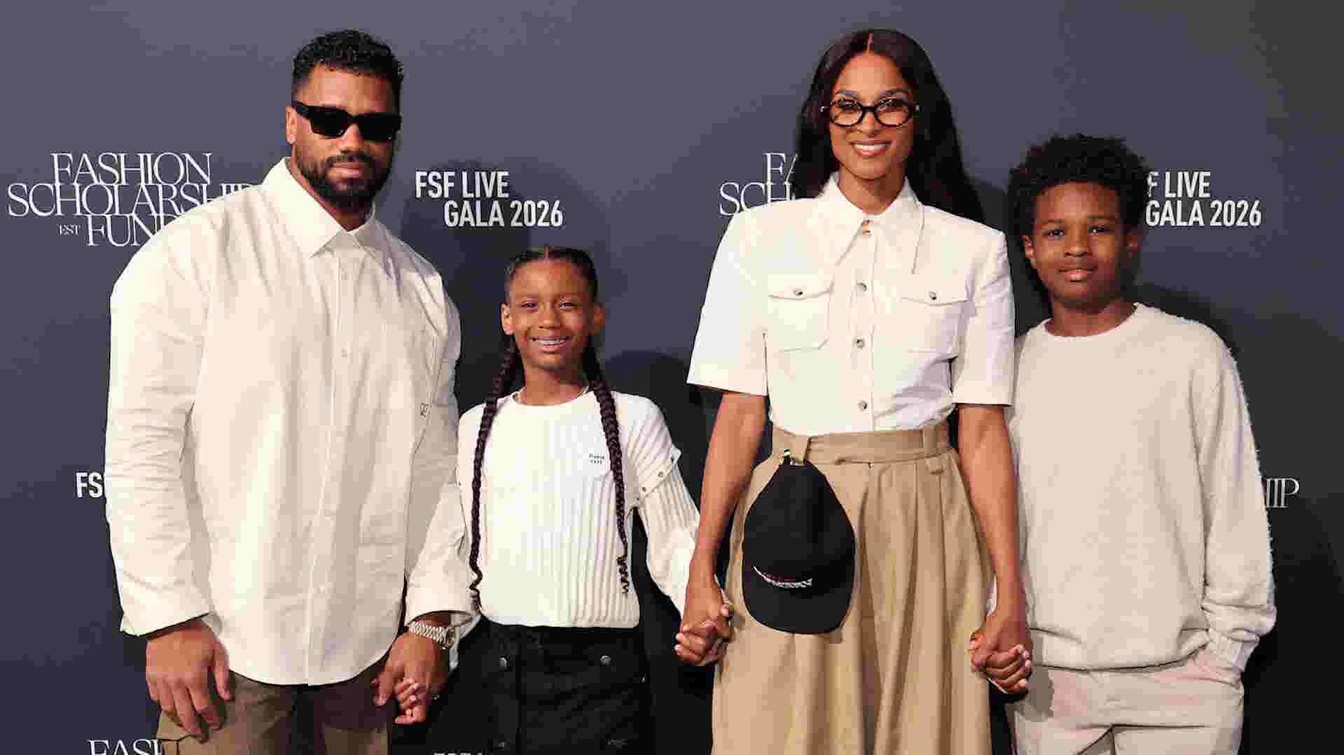 Ciara, Russell Wilson bring kids to Fashion Scholarship Fund gala