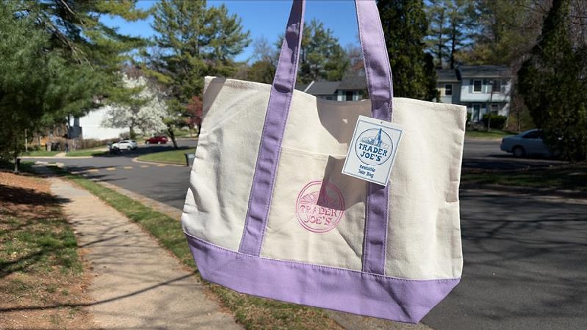 Shoppers snap up Trader Joe&rsquo;s new large lavender canvas tote