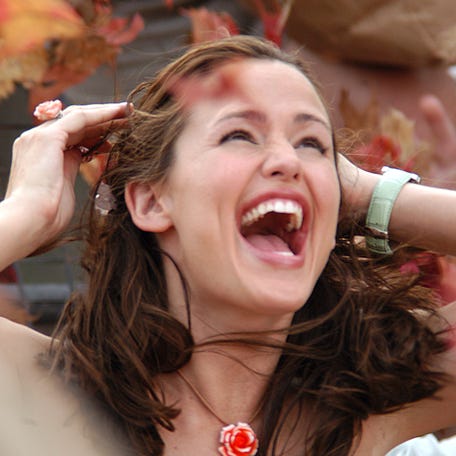 Actress Jennifer Garner on the set of "Thirteen Going on Thirty" on June 30, 2003, in New York City.