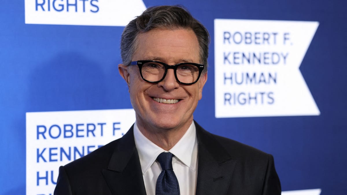 Stephen Colbert attends the Robert F. Kennedy Human Rights 'Ripple of Hope Awards Gala' in New York City on Dec. 9, 2025.