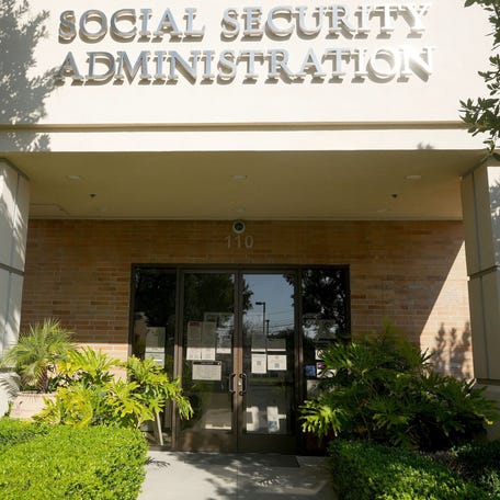 The Social Security Administration's Thousand Oaks, Calif. office on Monday, April 21, 2025.