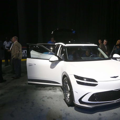 The Hyundai Genesis GV60.