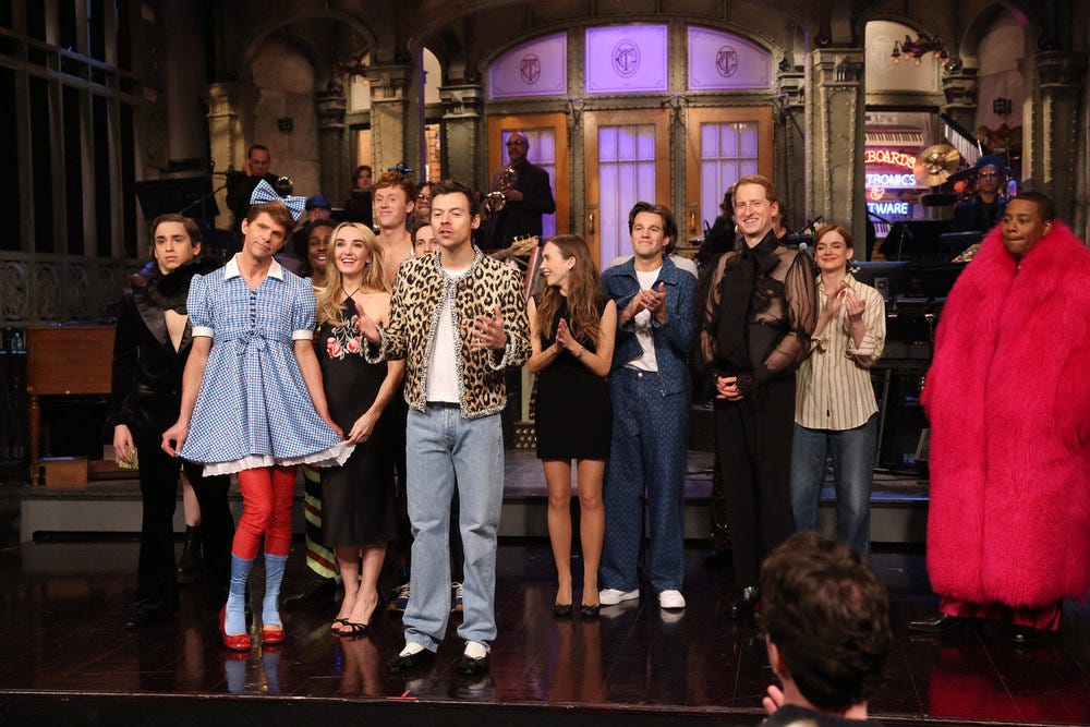 Audience watching SNL broadcast at home