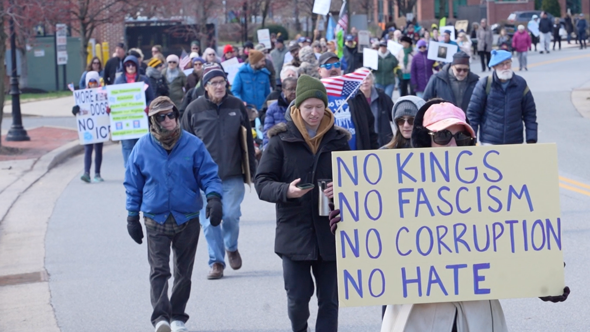 Wilmington's "No Kings" parade, Mar. 28, 2026.