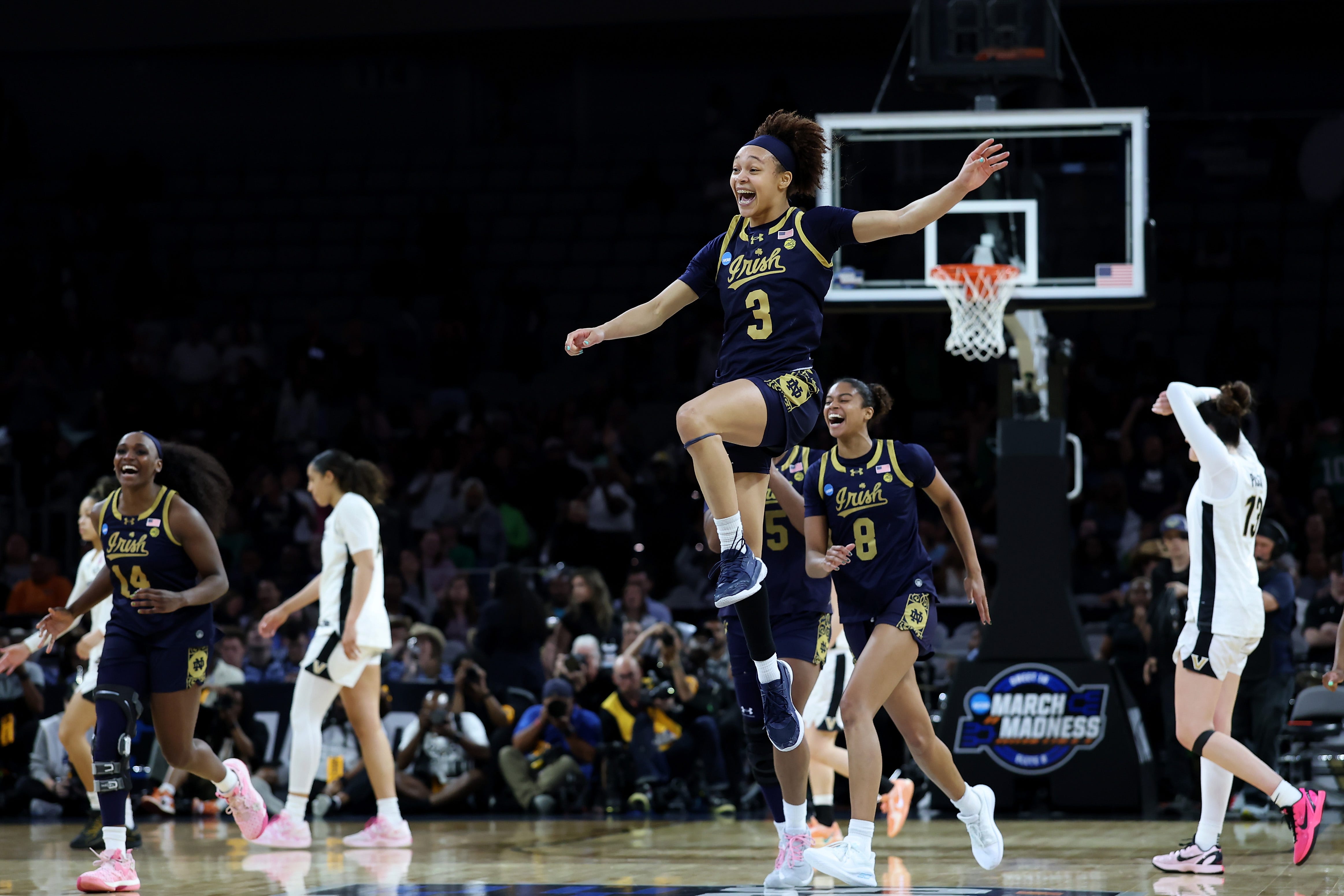 Notre Dame's women's basketball team defied expectations to reach the Elite Eight. Now, they hope to do it again on Sunday.