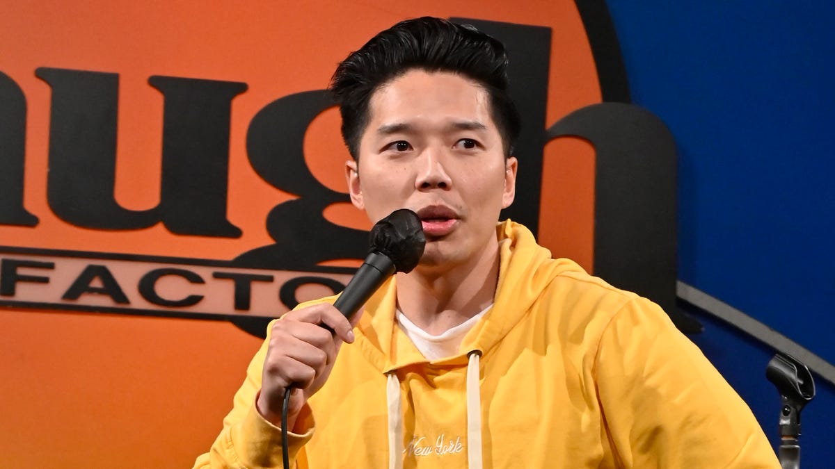 Alex Duong performs during the Laugh Factory's Virtual Telethon to Support Families of Atlanta Shooting Victims on March 27, 2021, in West Hollywood, California.