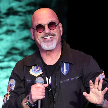 Howie Mandel performs his standup comedy routine at the David Copperfield Theater at MGM Grand Hotel & Casino on Jan. 17, 2025, in Las Vegas.