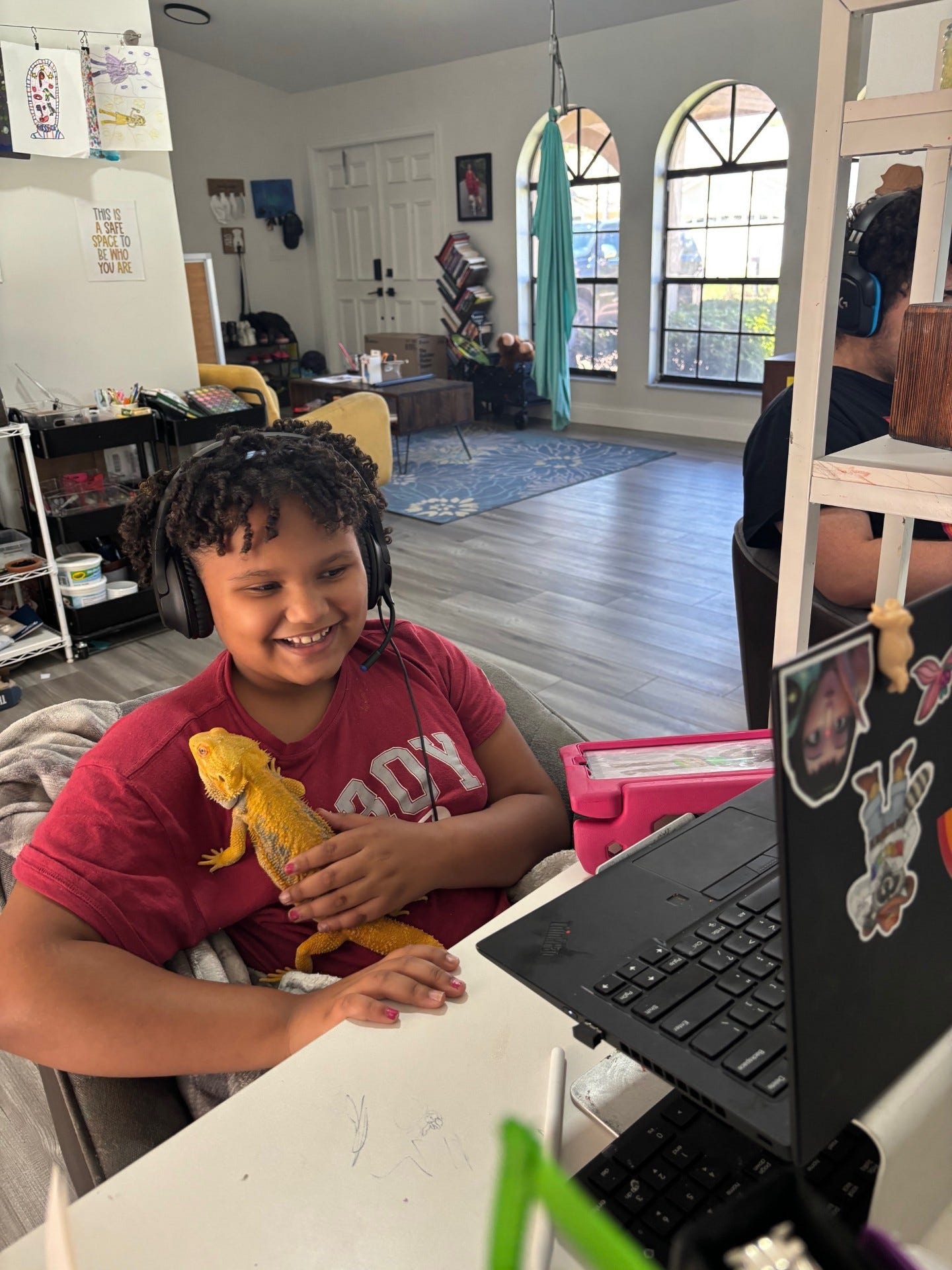 Lindsay Poveromo-Joly said her daughter would cry under her desk saying, 