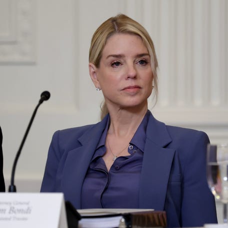U.S. Attorney General Pam Bondi at the White House on March 16, 2026, in Washington, DC.