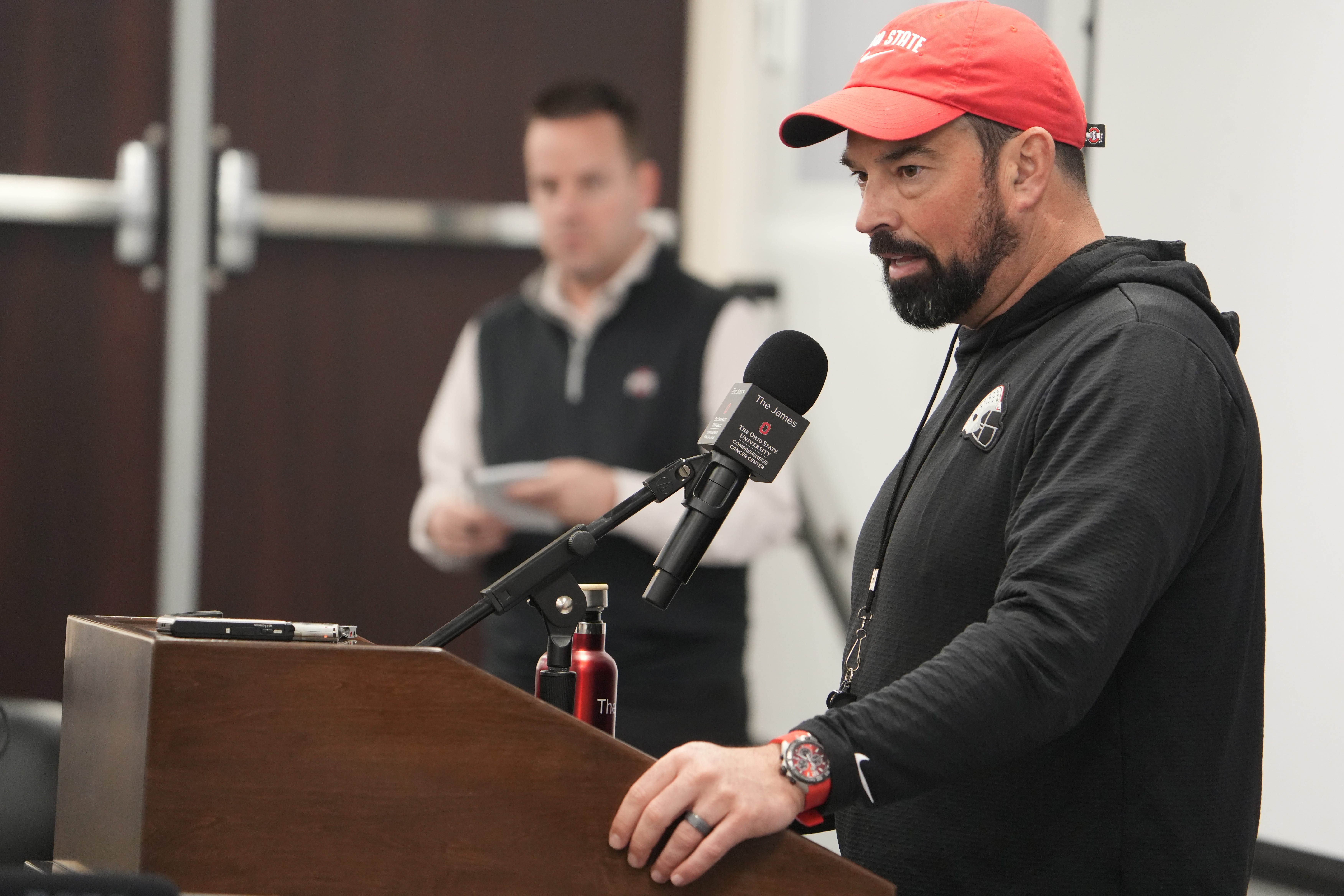 Ohio State football head coach Ryan Day previews annual spring game