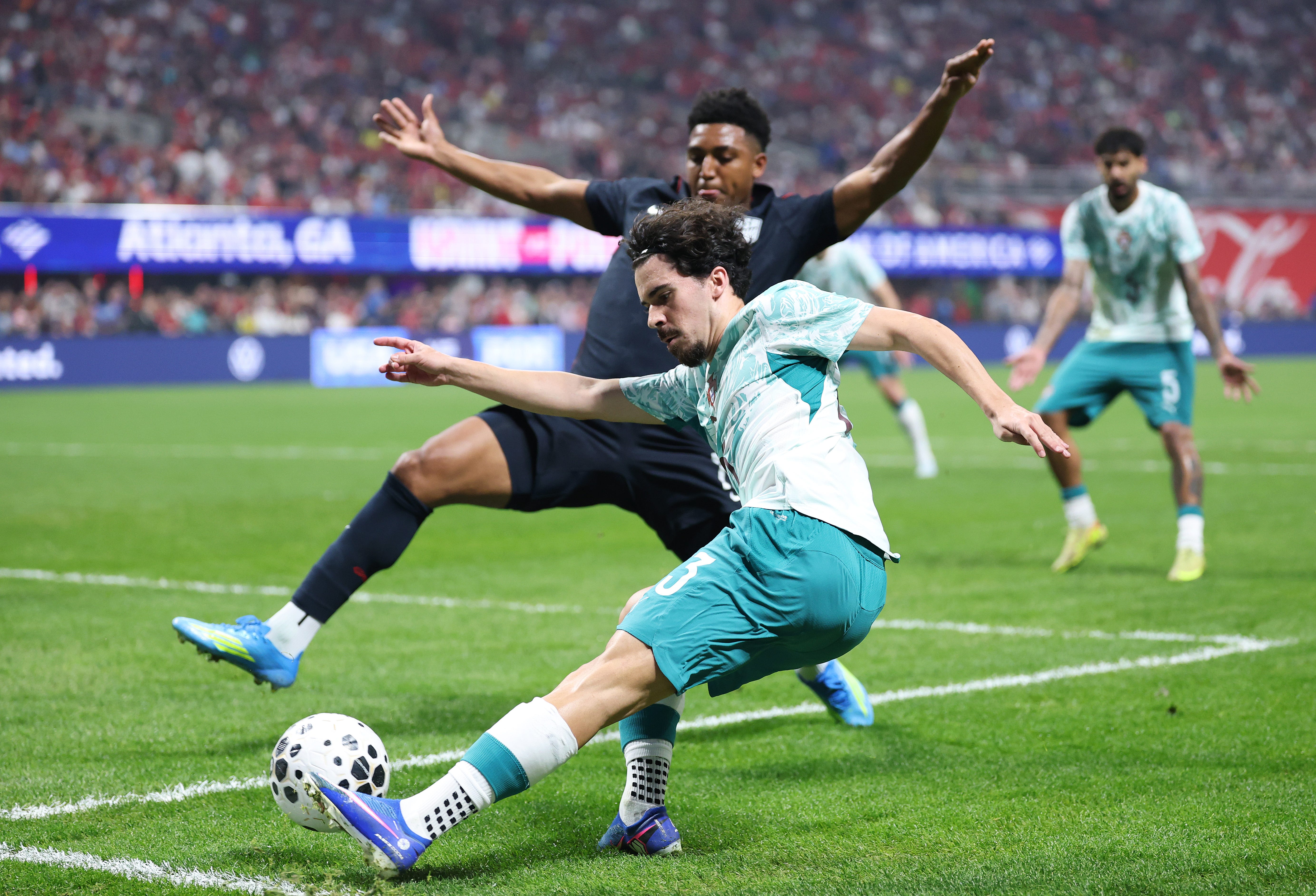 The U.S. men's national team were shut out 2-0 by Portugal in an international friendly at Mercedes-Benz Stadium in Atlanta, Georgia.